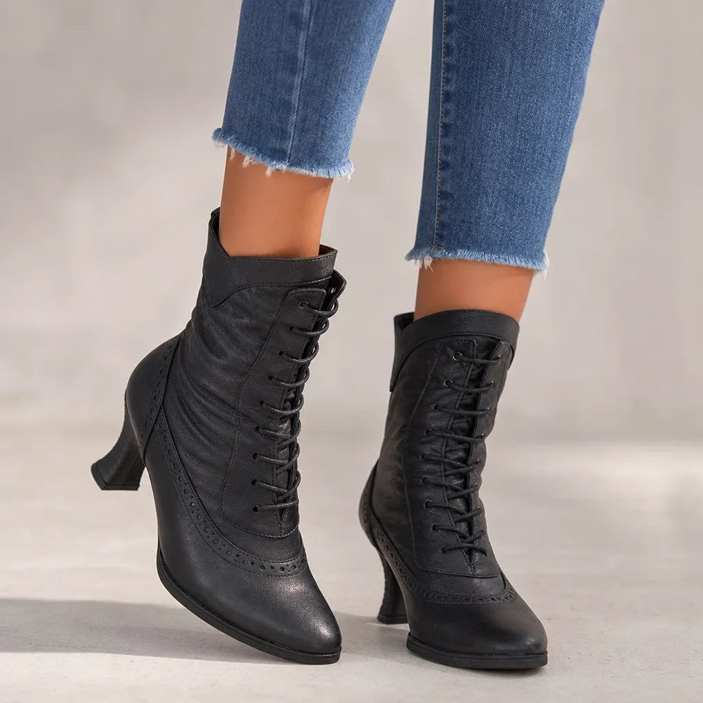 Vivienne | Women's Fall Ankle Lace Boots