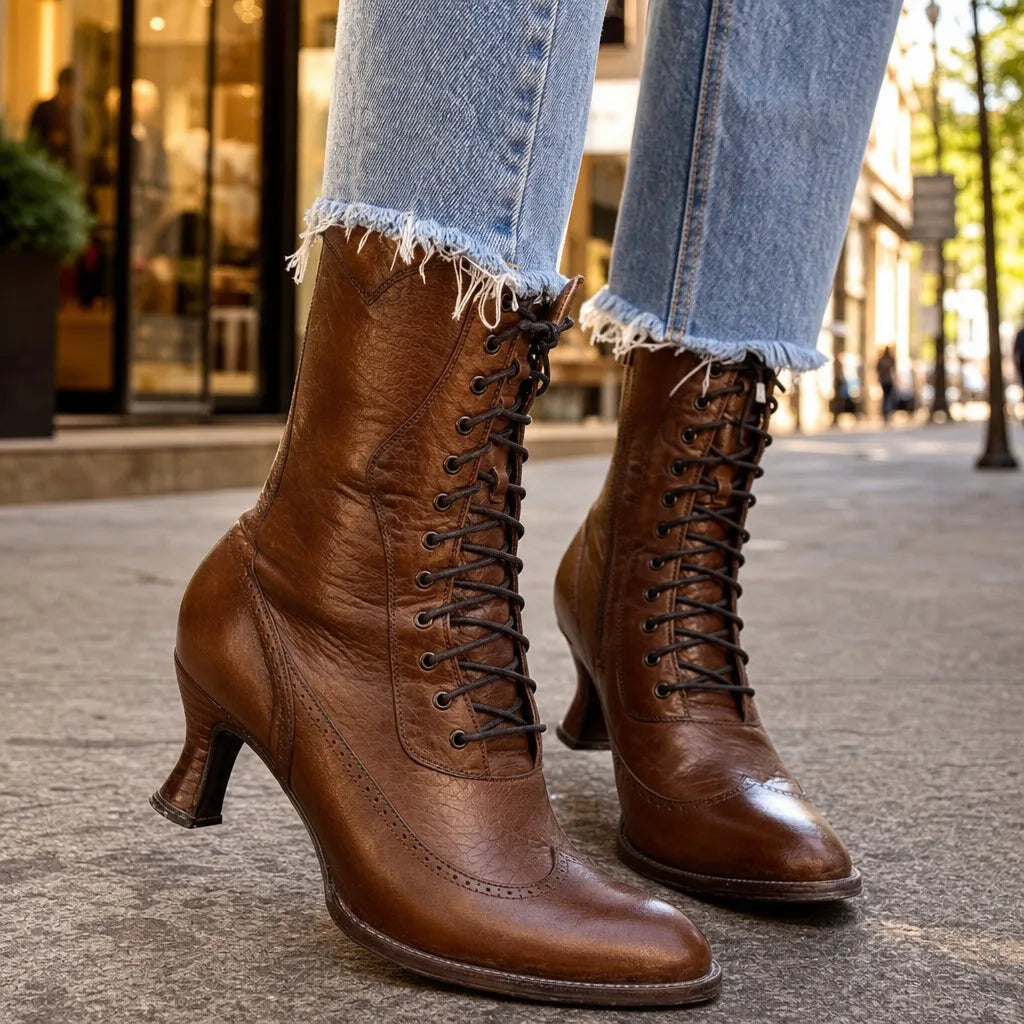 Vivienne | Women's Fall Ankle Lace Boots