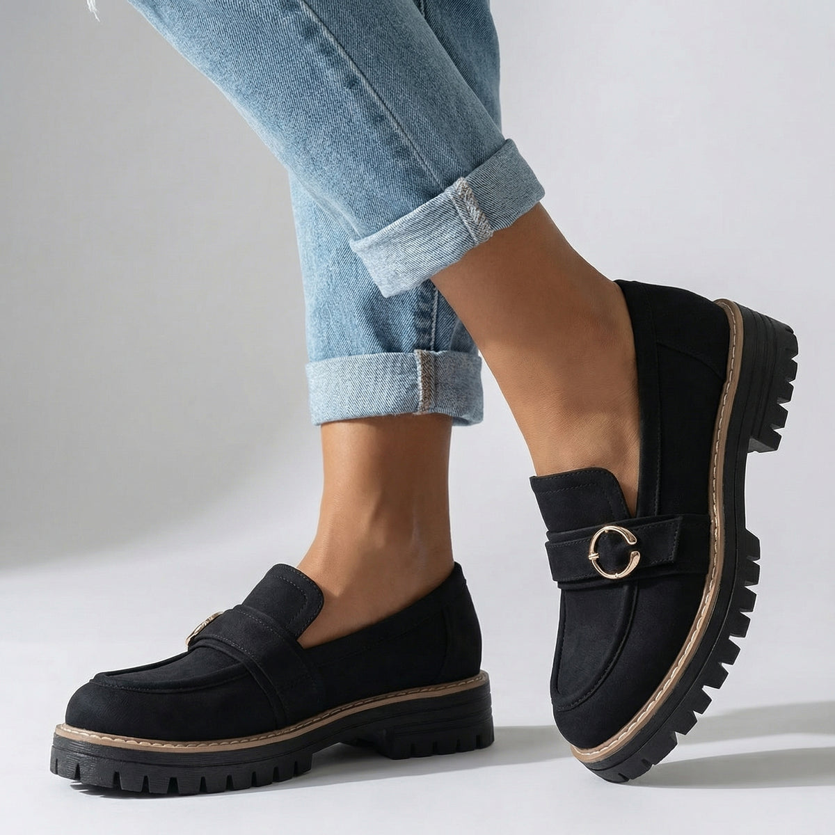 Corinna Ring Platform Loafers
