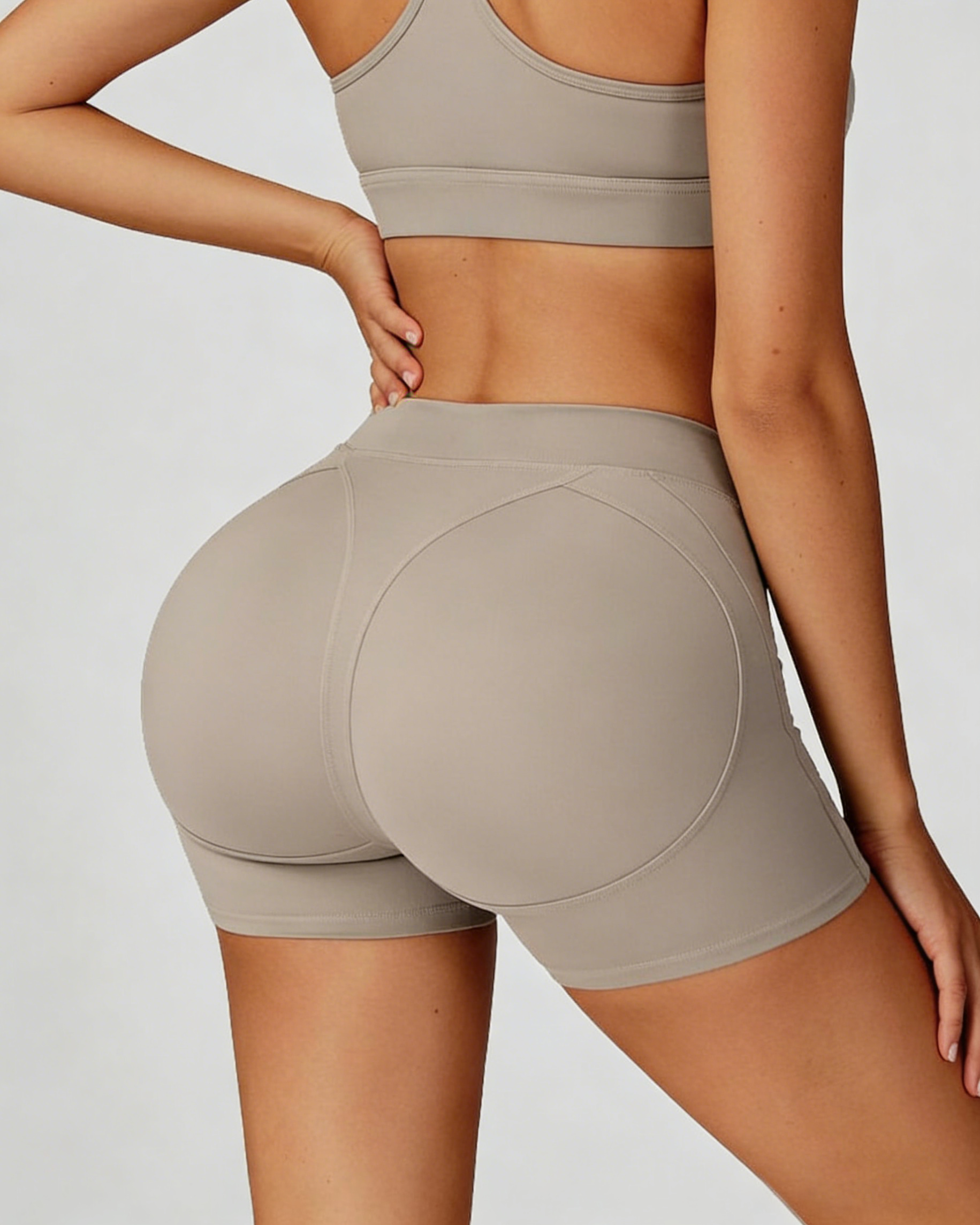 Core High-Waist Casual Style Hot Shorts Belly Wrap Tight Slim Outdoor Running Fitness Yoga Shorts  - By Qivii
