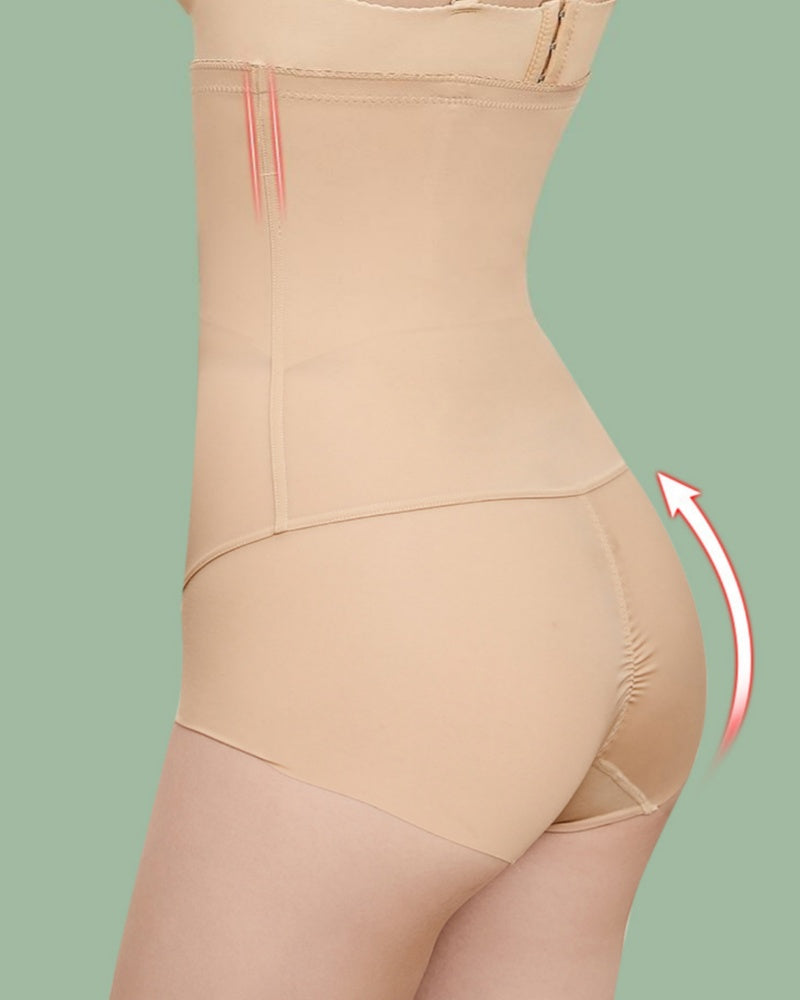 High Waist Thin Plus Size Seamless Tummy Control Shaping Panties  - By Qivii