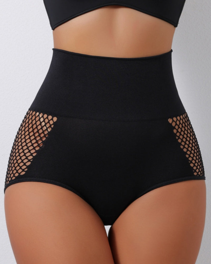 High Waist Cut Out Hip Lift Shapewear Panties  - By Qivii