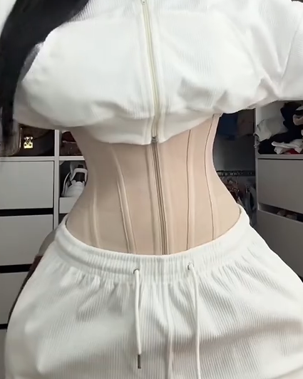 Fajas Colombianas Double Compression Steel Bones Waist Trainer