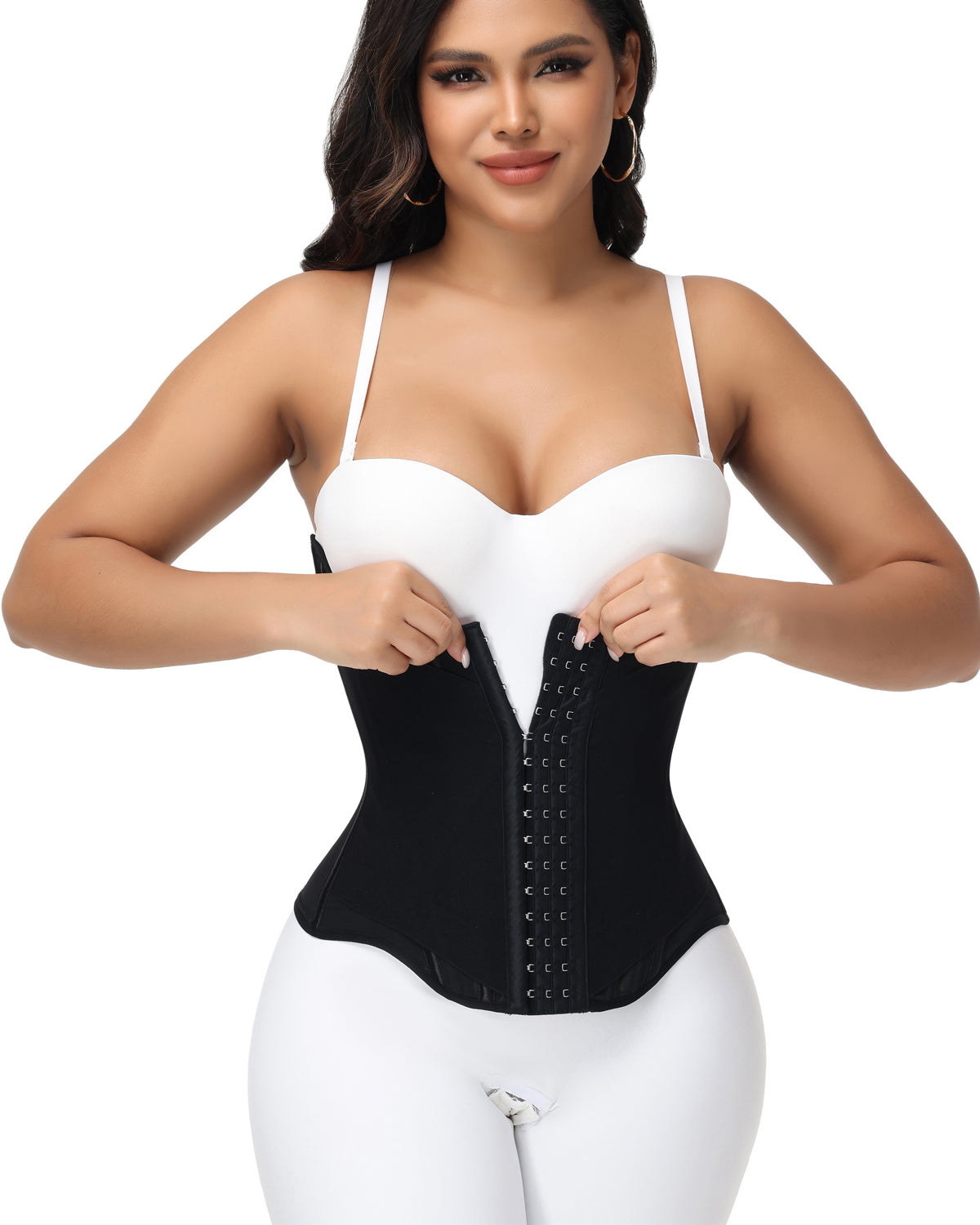 Shapshe® Fajas Colombianas Hooks Tummy Control Waist Trainer