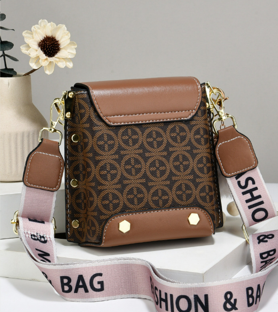 Women's Plaid Phone Crossbody Bag - Mini Shoulder Bag with Detachable Strap (Fits iPhone Plus)