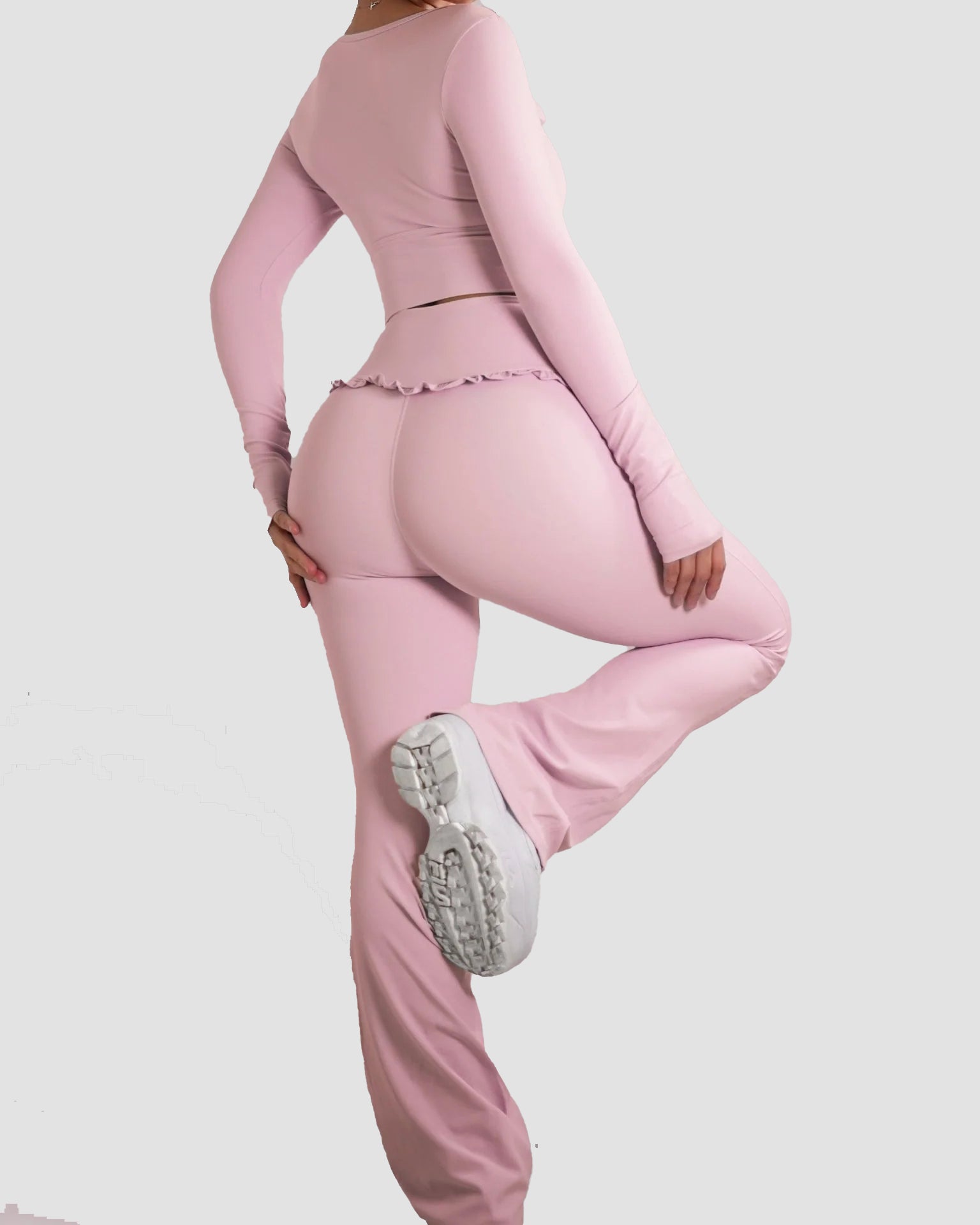 Ballet Ruffled Flare Leggings  - By Qivii