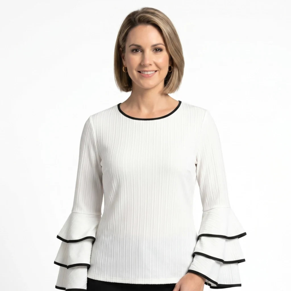 Althea Flared Sleeve Top