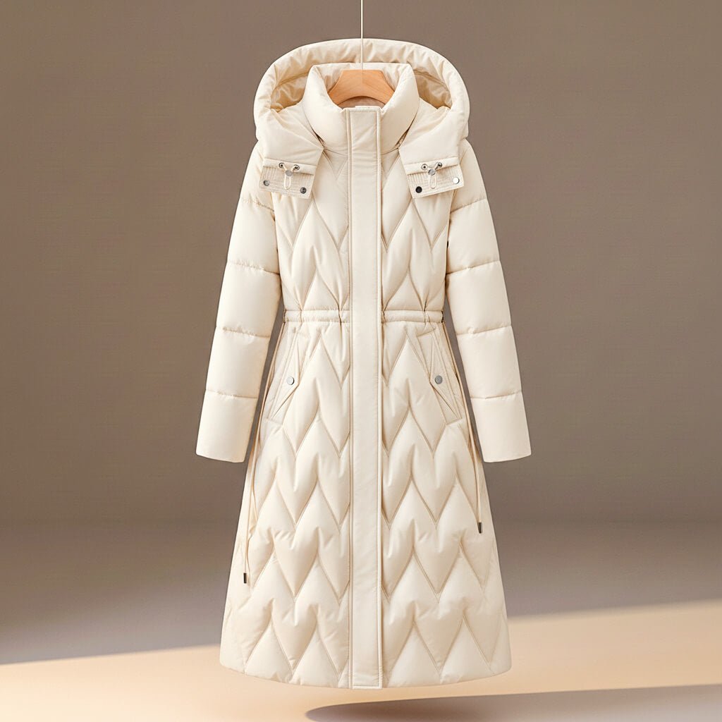 Chloe Quilted Hooded Coat  - By Qivii
