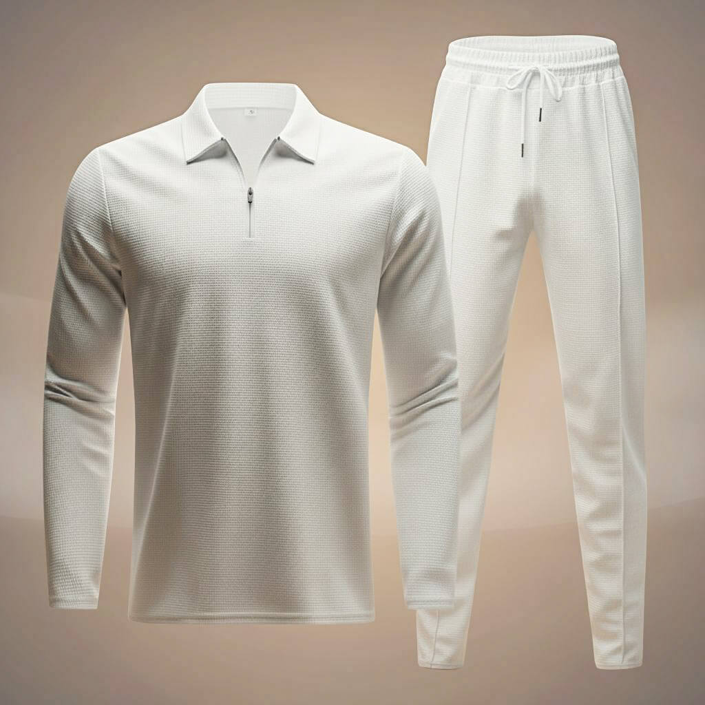 San Diego Waffle-Knit Athleisure Set  - By Qivii