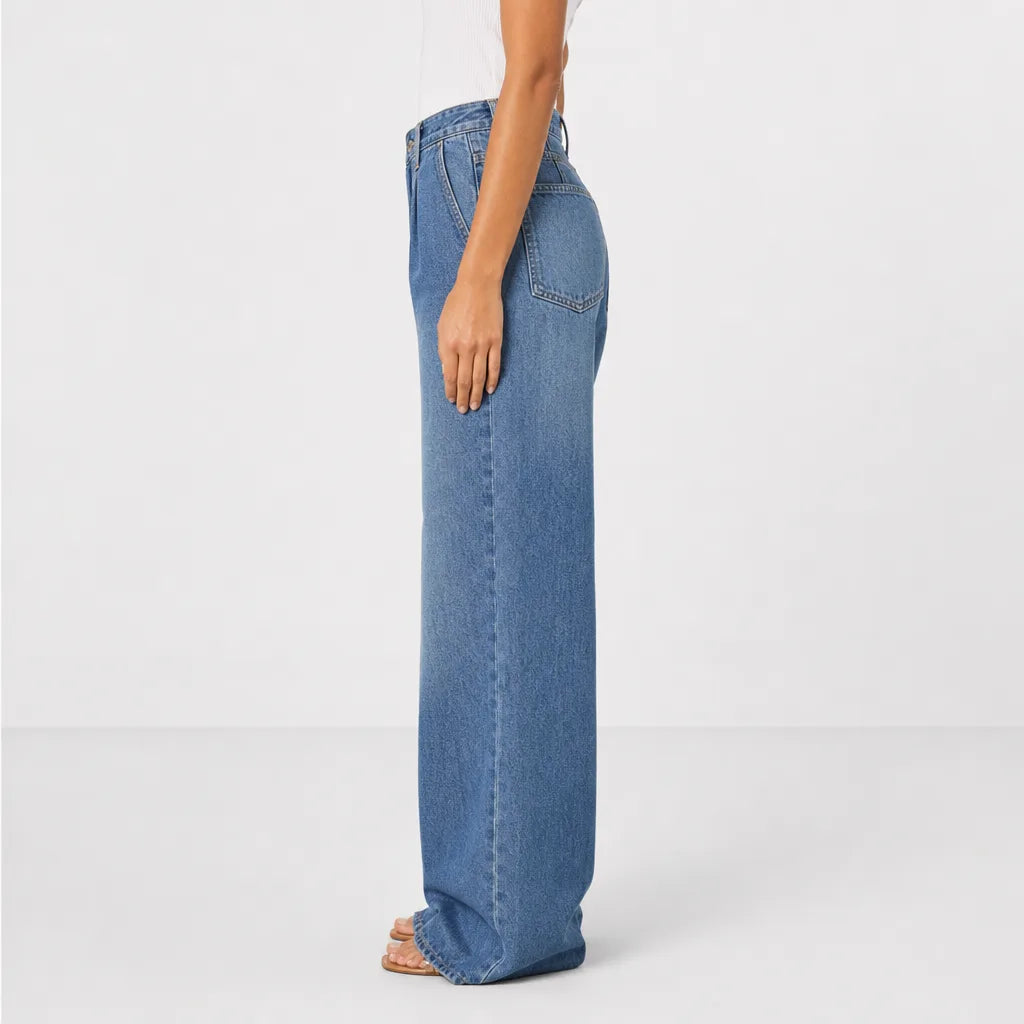 Wilhelmina | Womens Mom Baggy Wide Leg Jeans