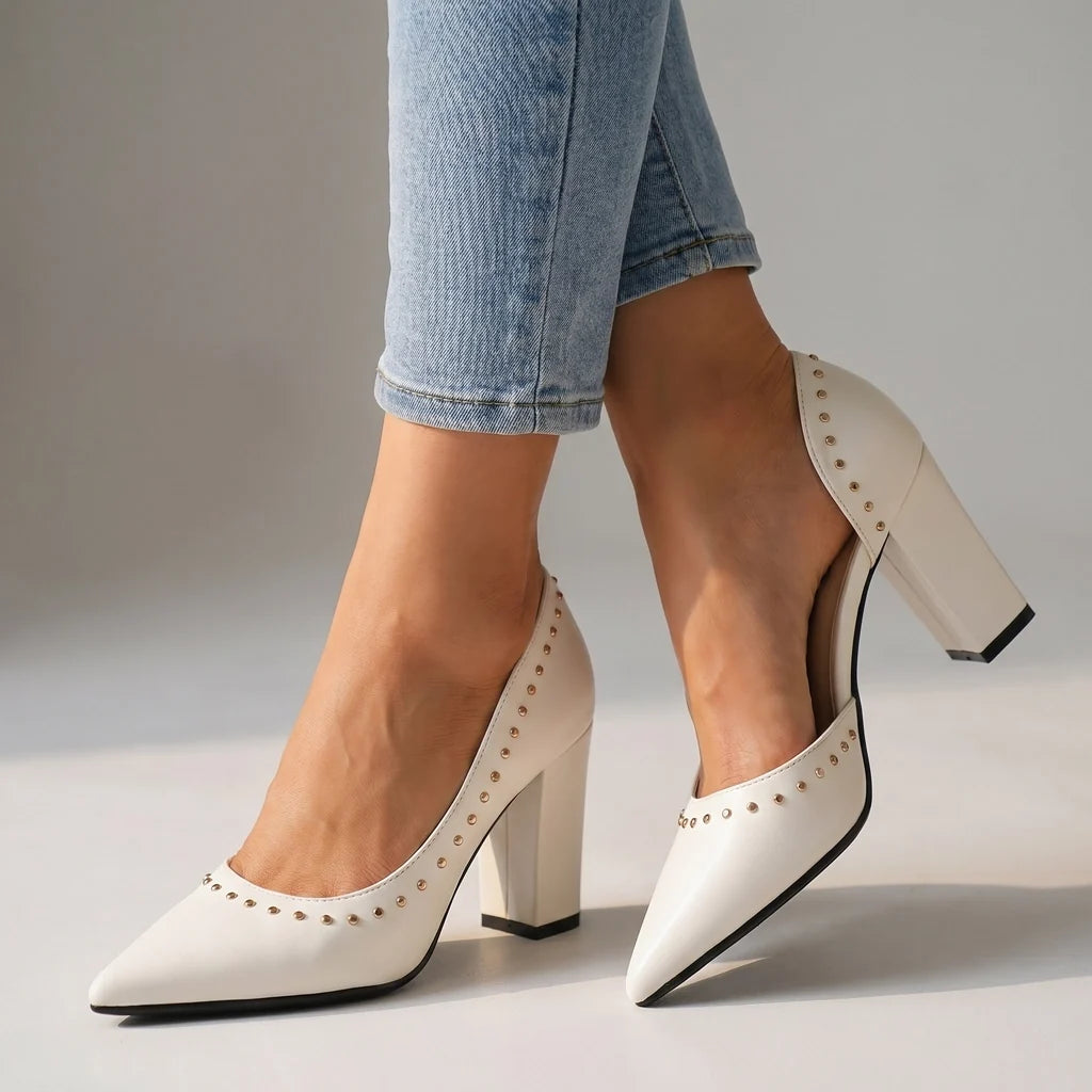 Winnie Studded Pointed Pumps