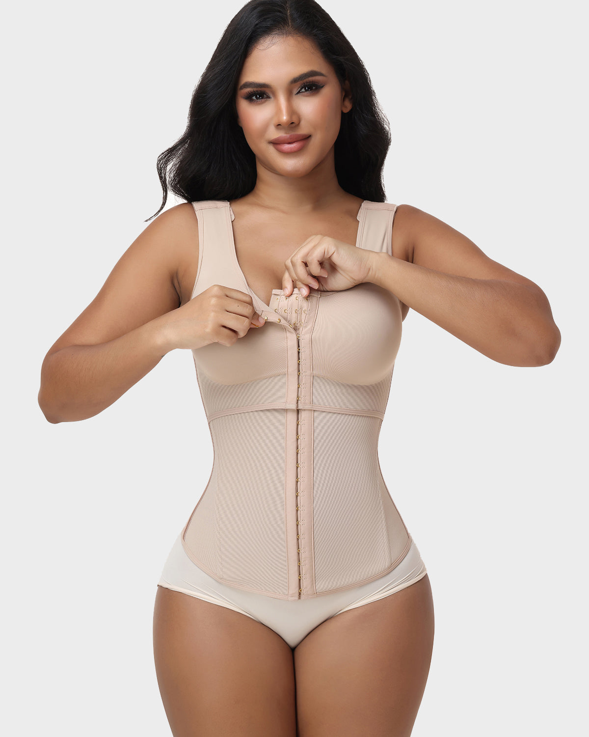 High Compression Corset Tank Top Built-in Bra Waist Trainer