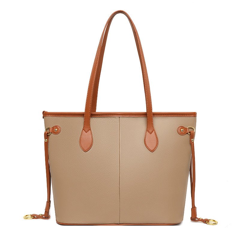 Women's Cowhide Leather Commuter Tote Bag  - By Qivii