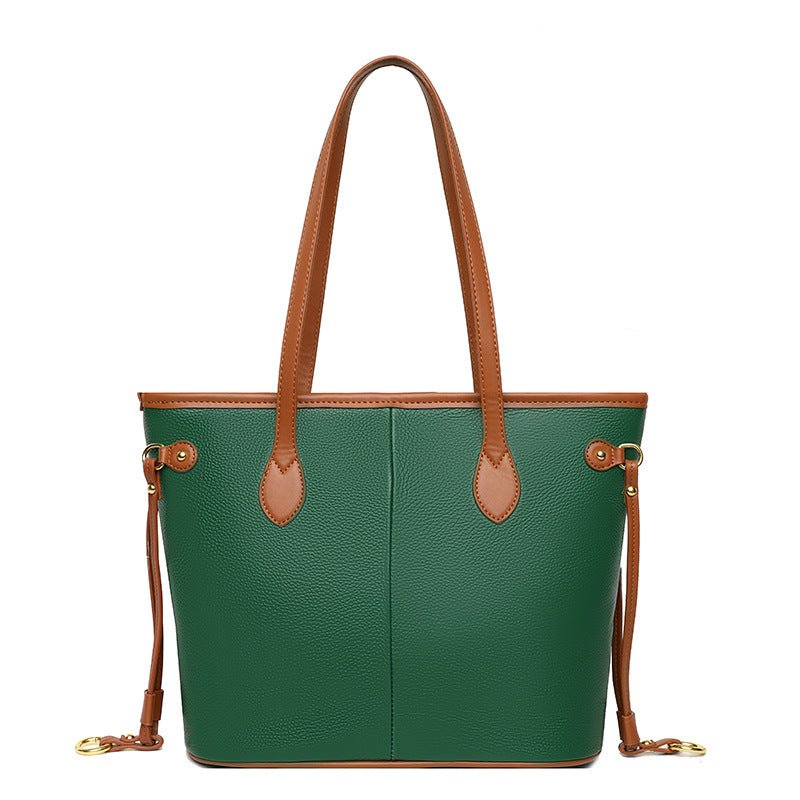 Women's Cowhide Leather Commuter Tote Bag  - By Qivii