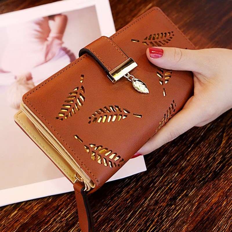 Women's Leaf Pattern Wallet  - By Qivii