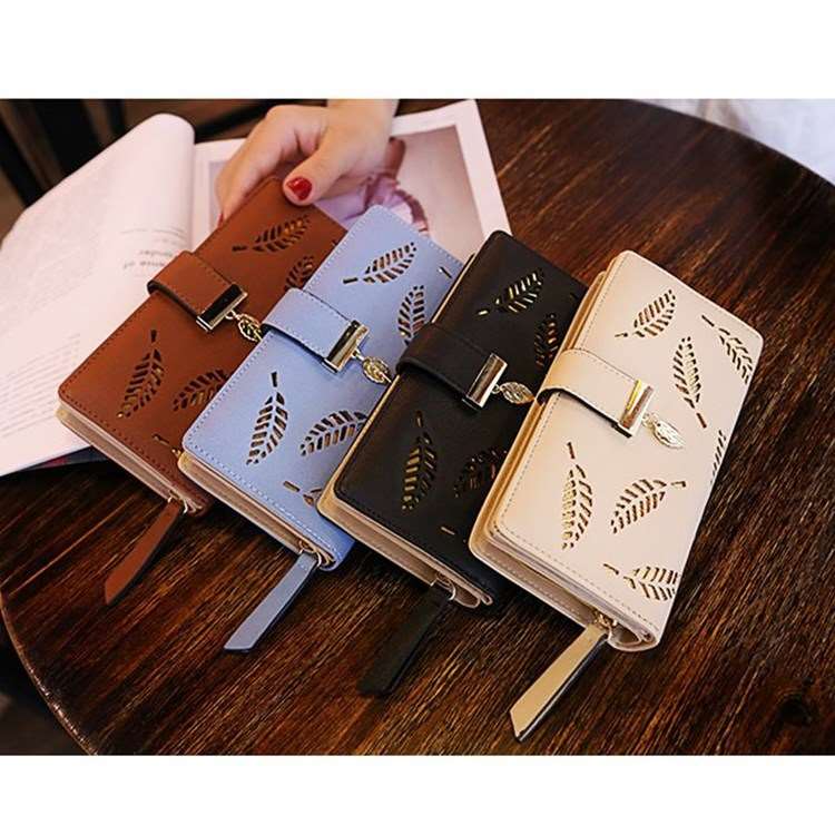 Women's Leaf Pattern Wallet  - By Qivii