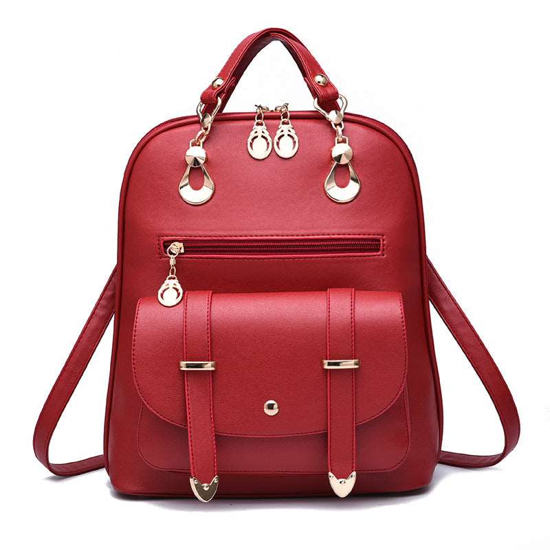 Women's Leather Dual-Use Backpack  - By Qivii