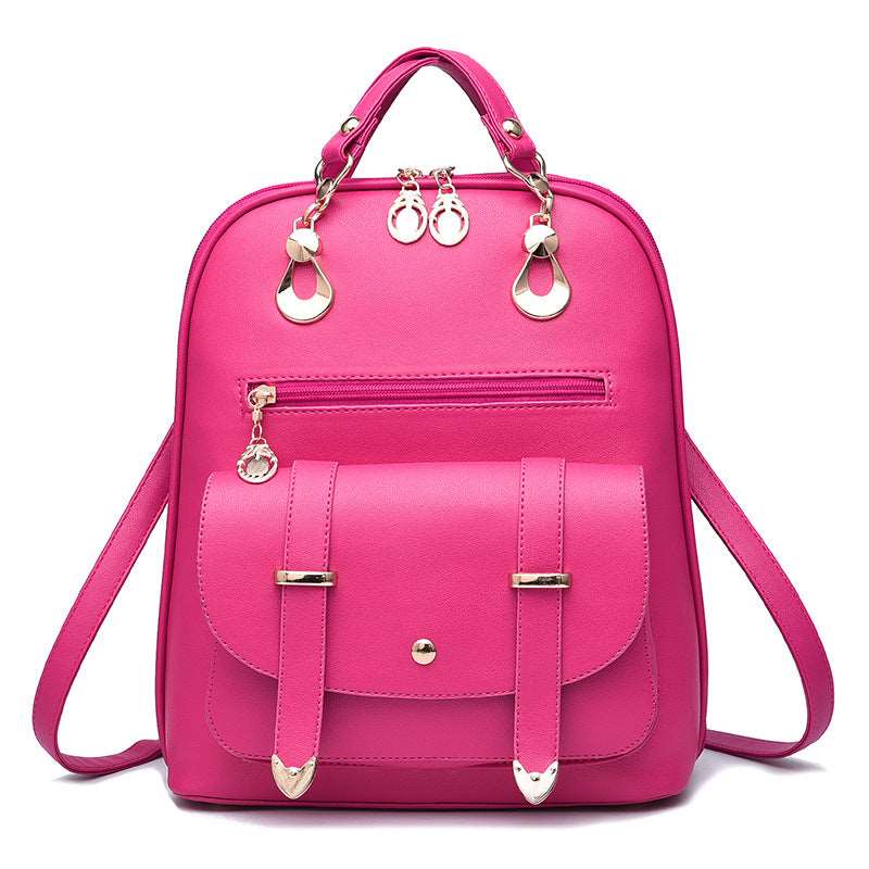 Women's Leather Dual-Use Backpack - By Qivii