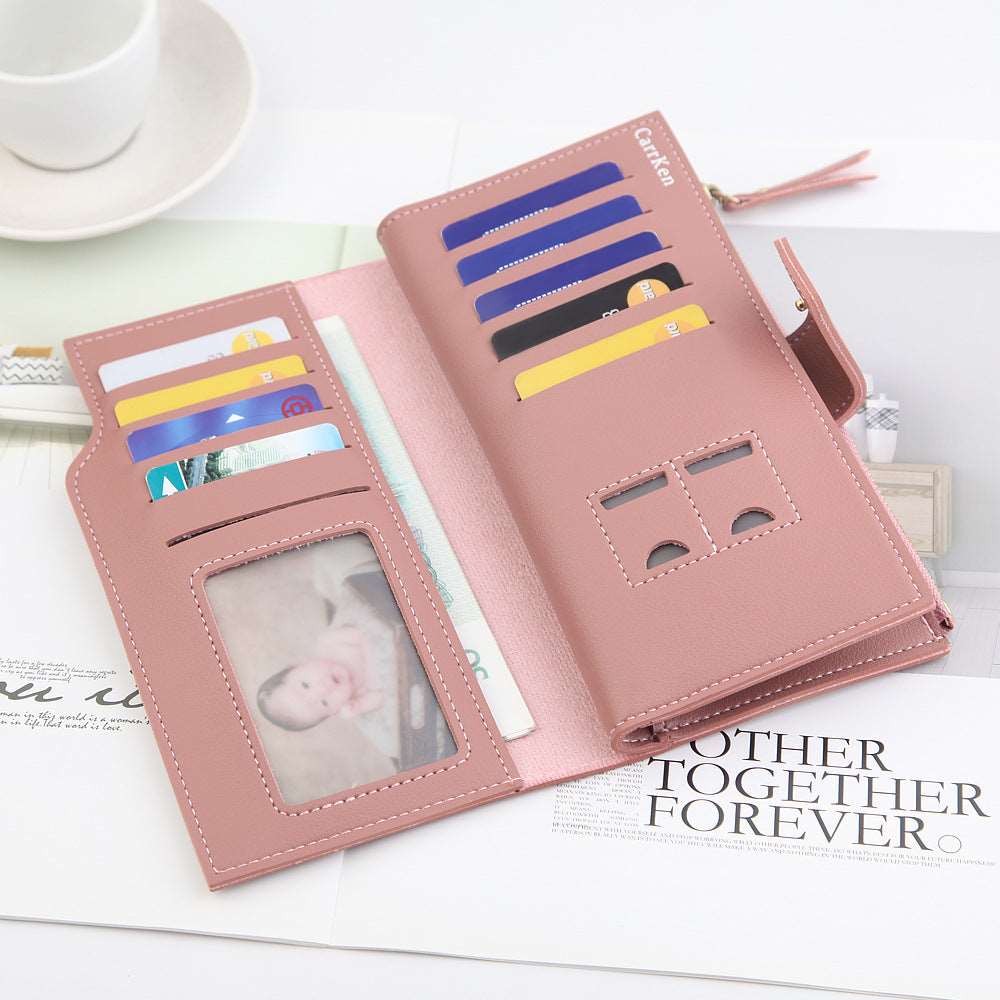 Women's Long Zipper Wallet  - By Qivii