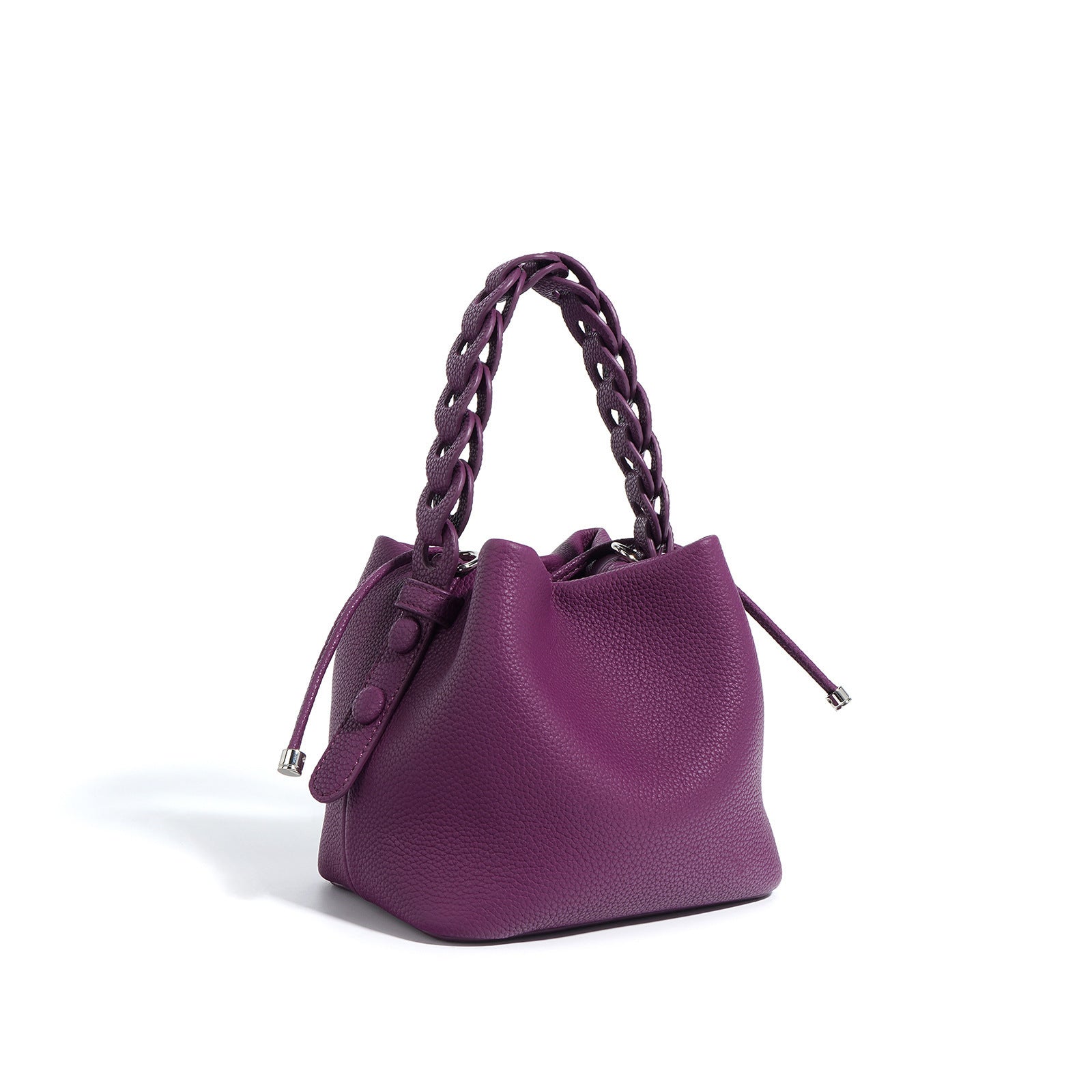 Women's Luxury Genuine Leather Bucket Bag Spring  - By Qivii