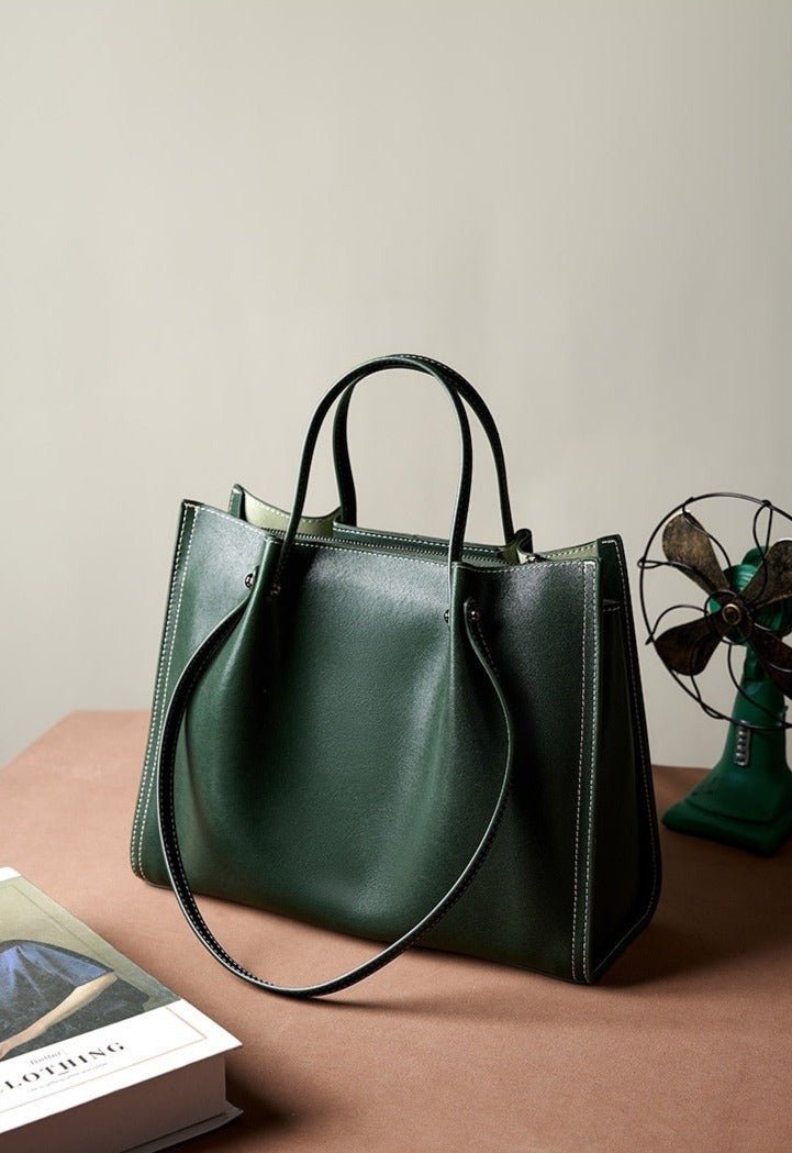 Women's Luxury One Shoulder Capacity Commuter Bag  - By Qivii