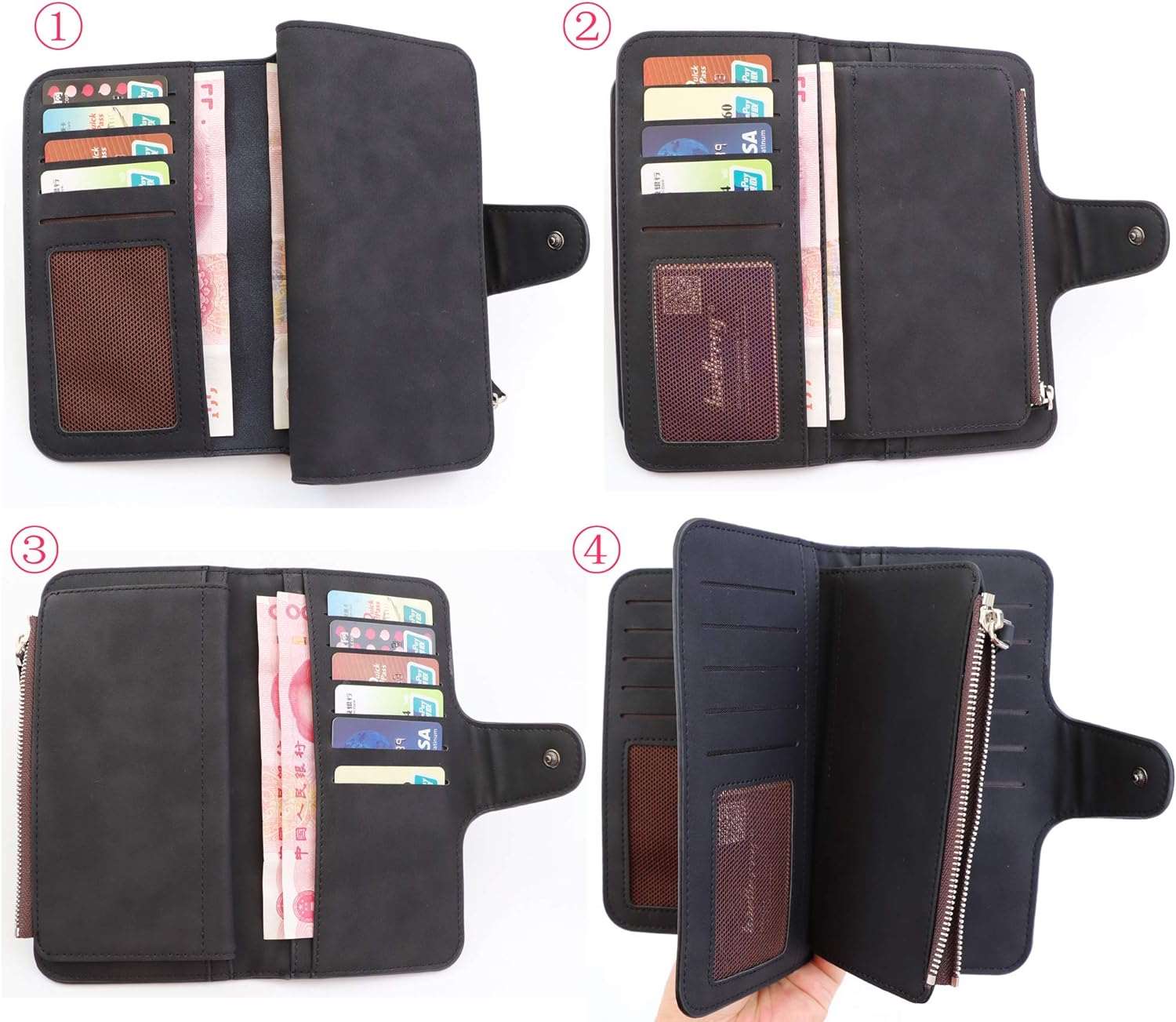 Women's Magnetic Clasp Wallet  - By Qivii