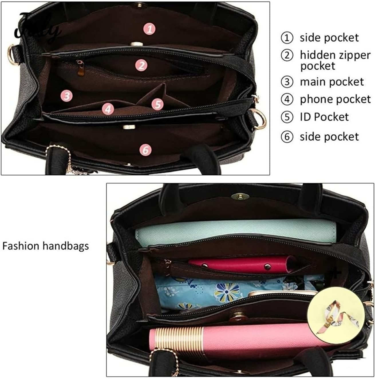 Women's Modern Fashion Leather Handbag  - By Qivii