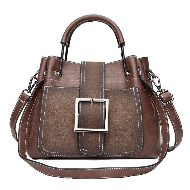 Women's Soft Vintage Bucket Handbag  - By Qivii