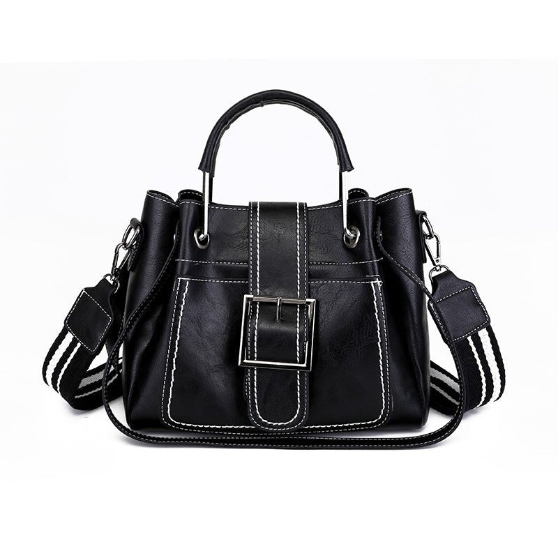 Women's Soft Vintage Bucket Handbag  - By Qivii