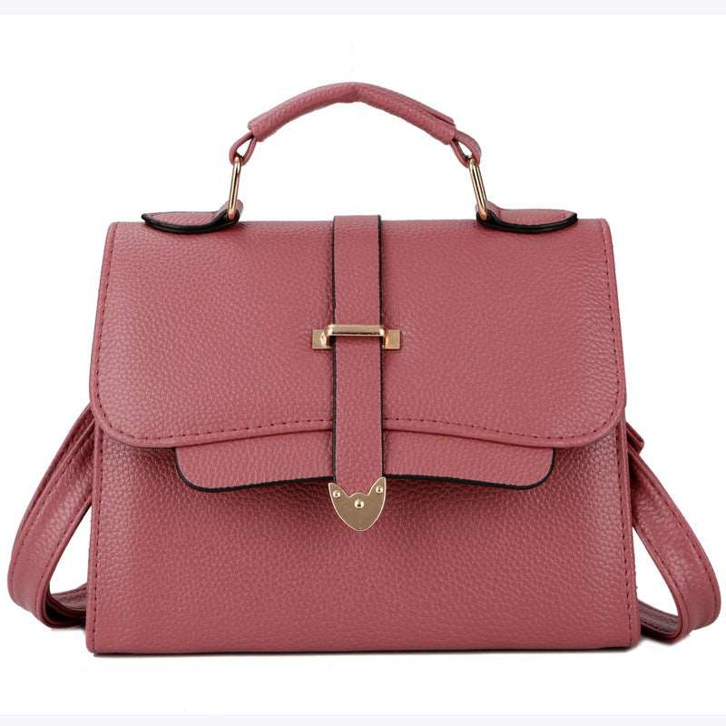 Women's Synthetic Leather Handbag With Handle  - By Qivii