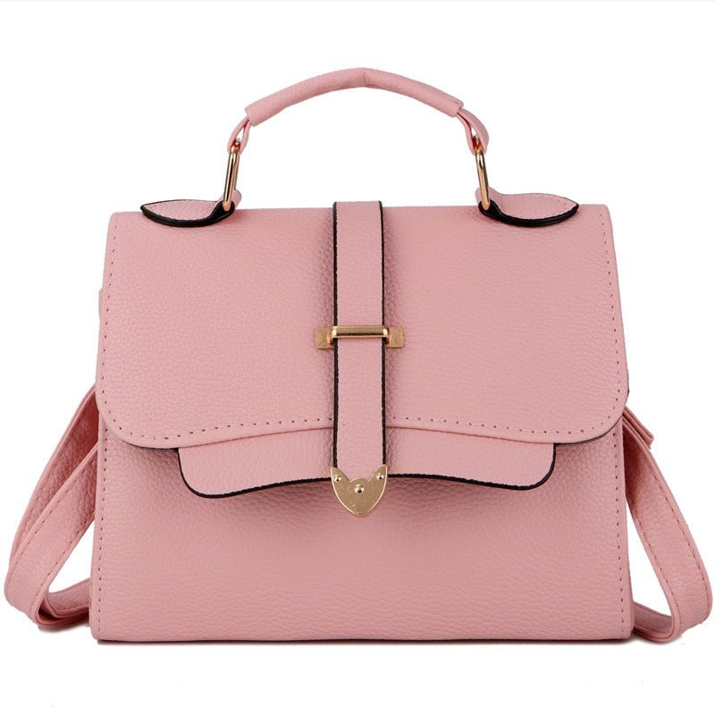 Women's Synthetic Leather Handbag With Handle  - By Qivii