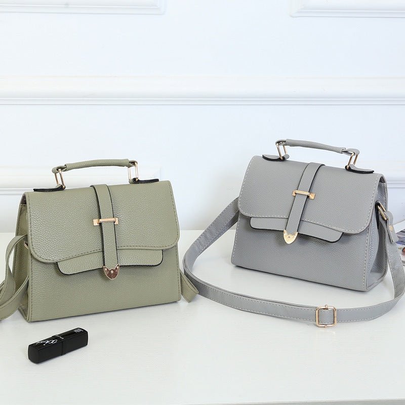 Women's Synthetic Leather Handbag With Handle  - By Qivii