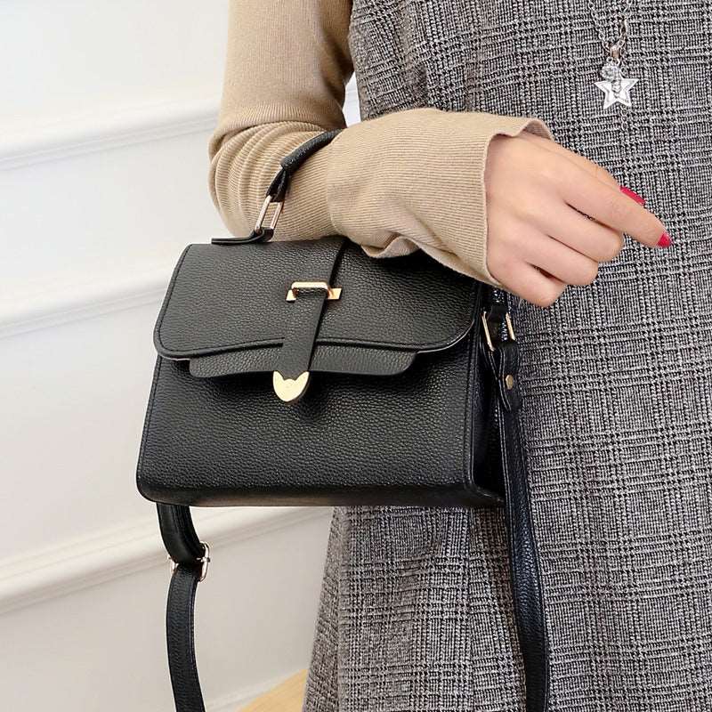 Women's Synthetic Leather Handbag With Handle  - By Qivii
