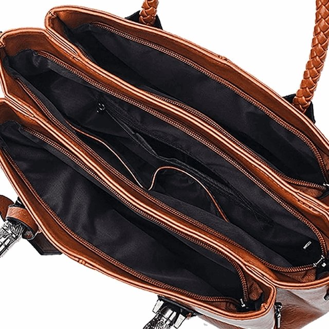 Women's Vintage Leather Handbag  - By Qivii
