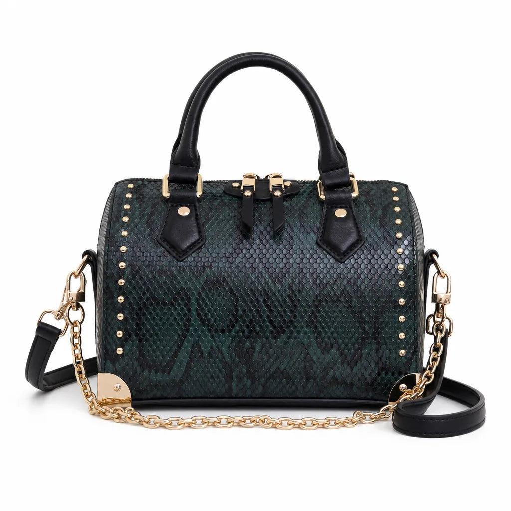 Wyatt Snake Print Pillow Bag