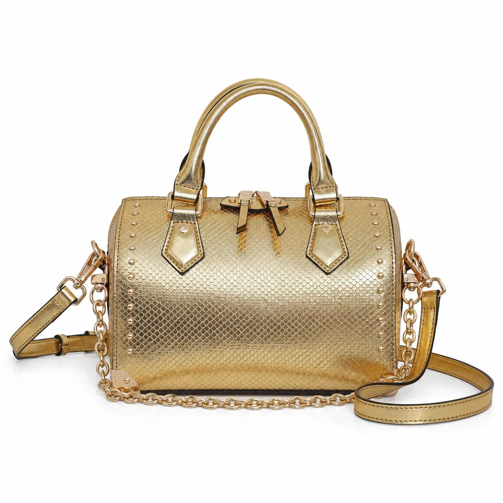 Wyatt Snake Print Pillow Bag