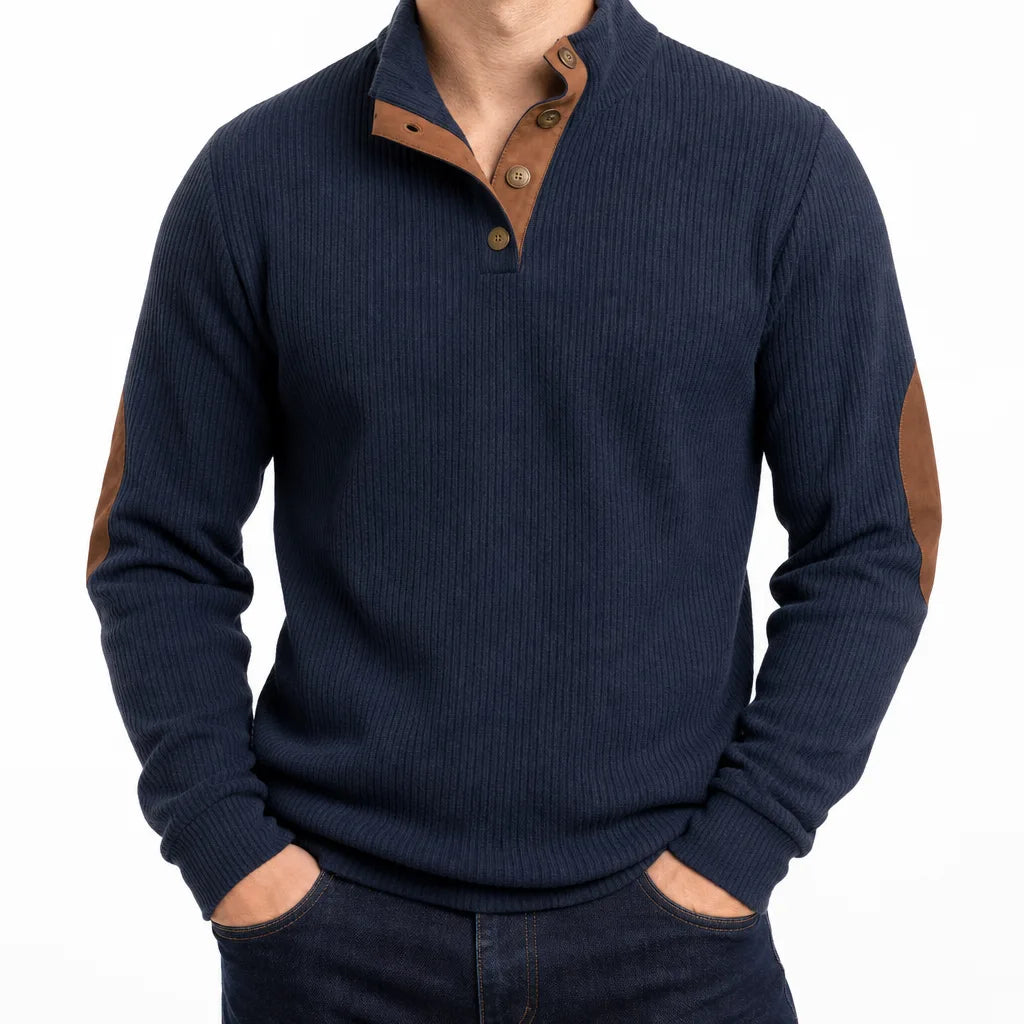 Wyler | Mens Fall Buttoned Knit Sweater