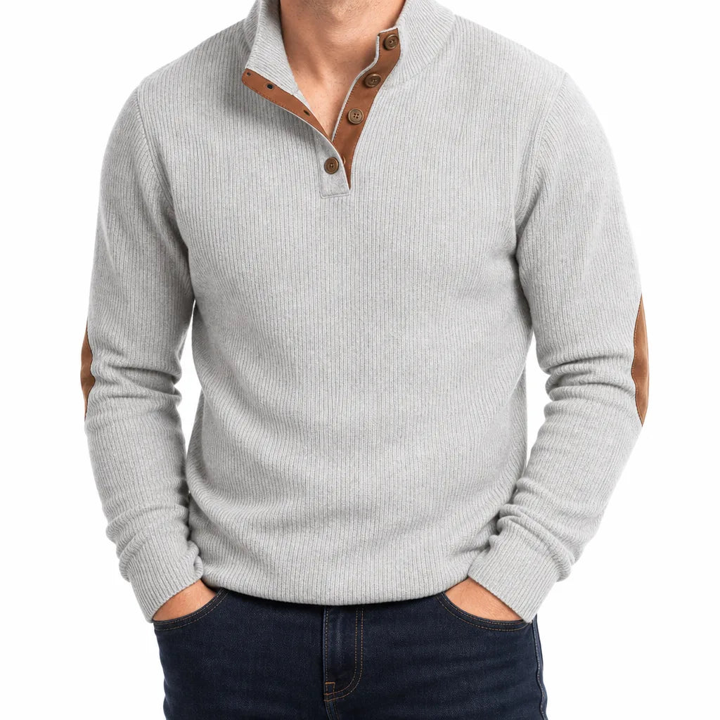Wyler | Mens Fall Buttoned Knit Sweater