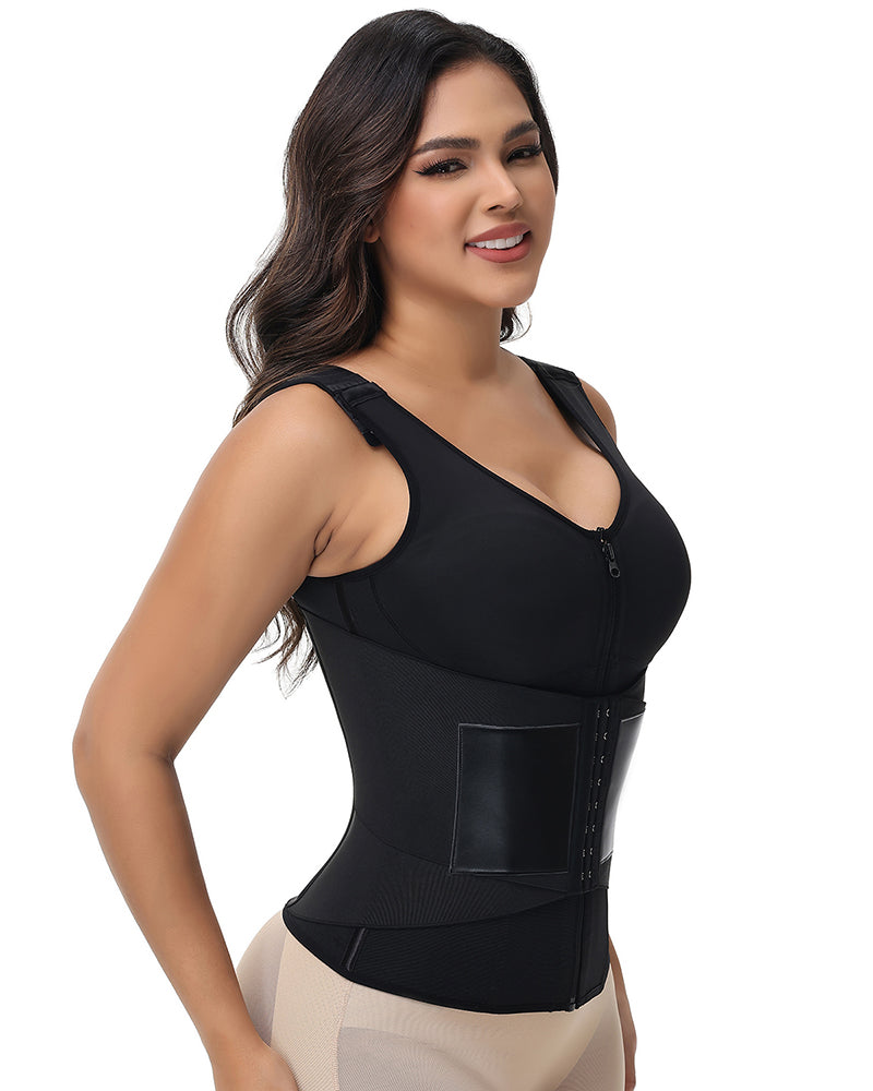 Shapshe® Fajas Colombianas Double Compression Waist Trainer Vest