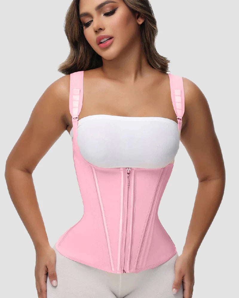 Shapshe® Fajas Colombianas Steel Boned Tummy Control Waist Trainer  - By Qivii