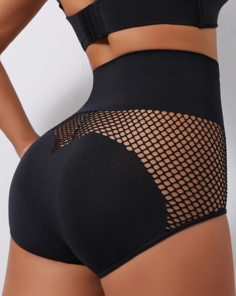 High Waist Cut Out Hip Lift Shapewear Panties  - By Qivii