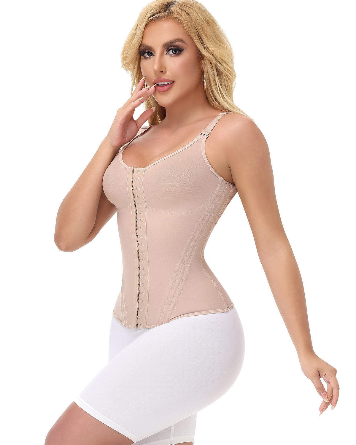 Shapshe® Fajas Colombianas Mesh Waist Trainer Vest With Nippel Covers