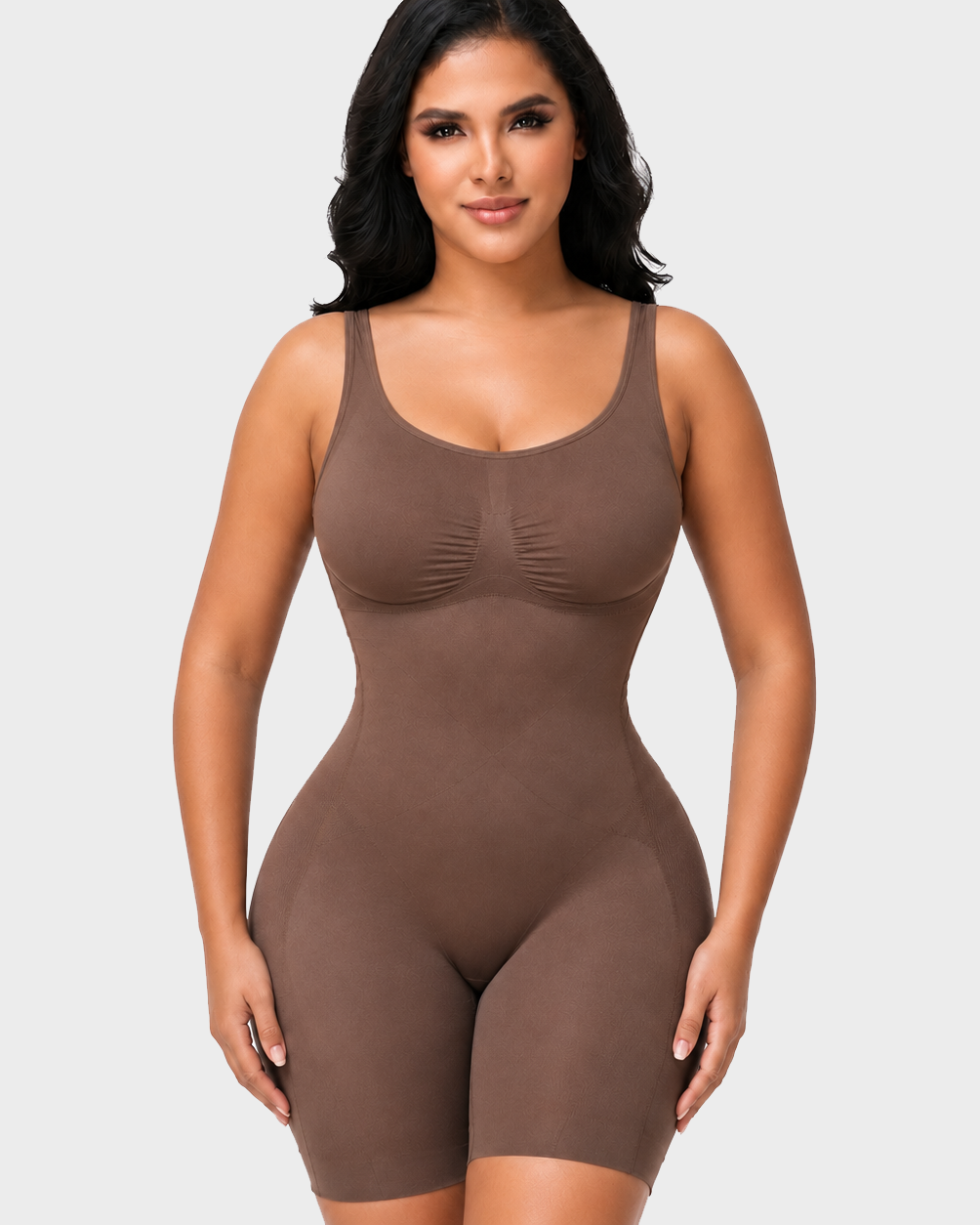Seamless Easy Release Back Mid Thigh Seamless Tummy Control Shaping Bodysuit