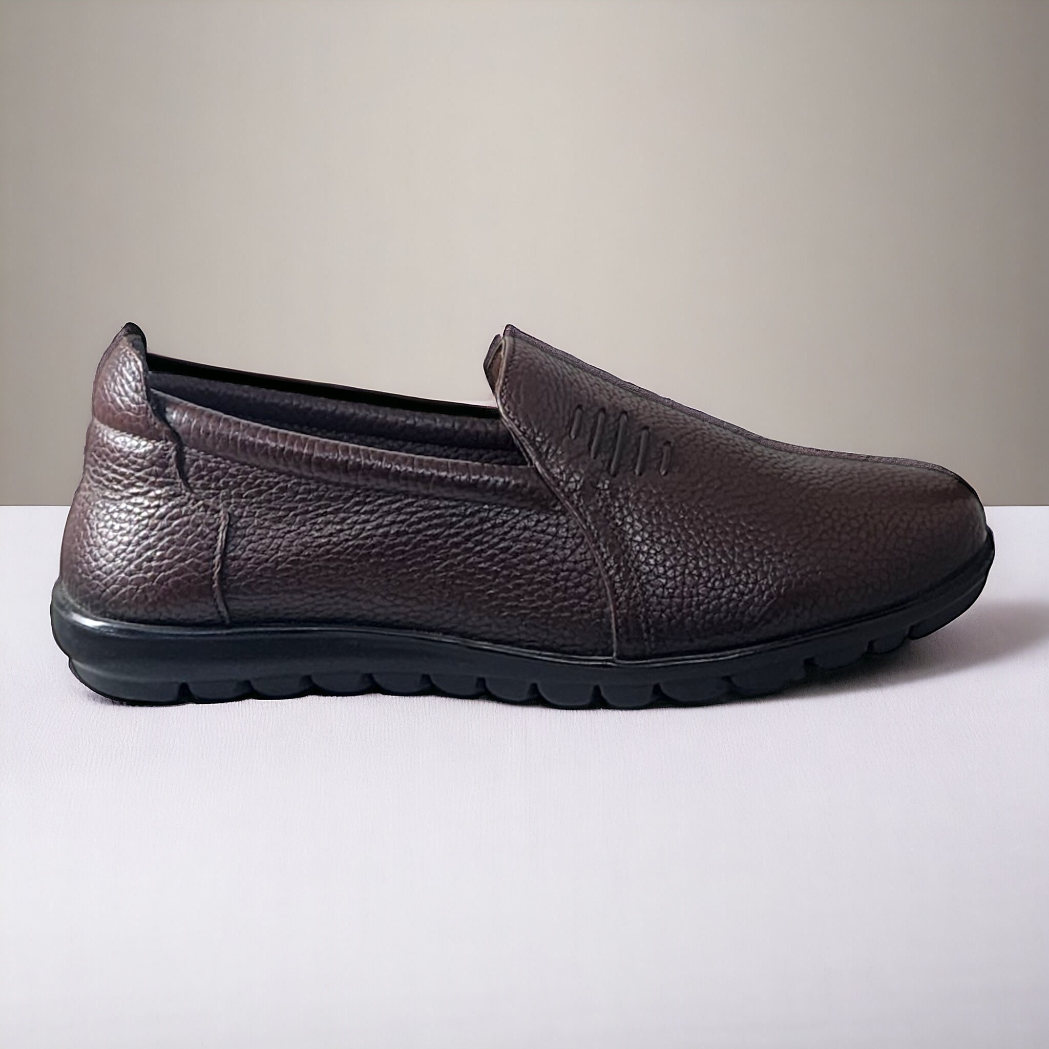 ZOOM NH07 BROWN Men's Casual Leather Shoes - qivii