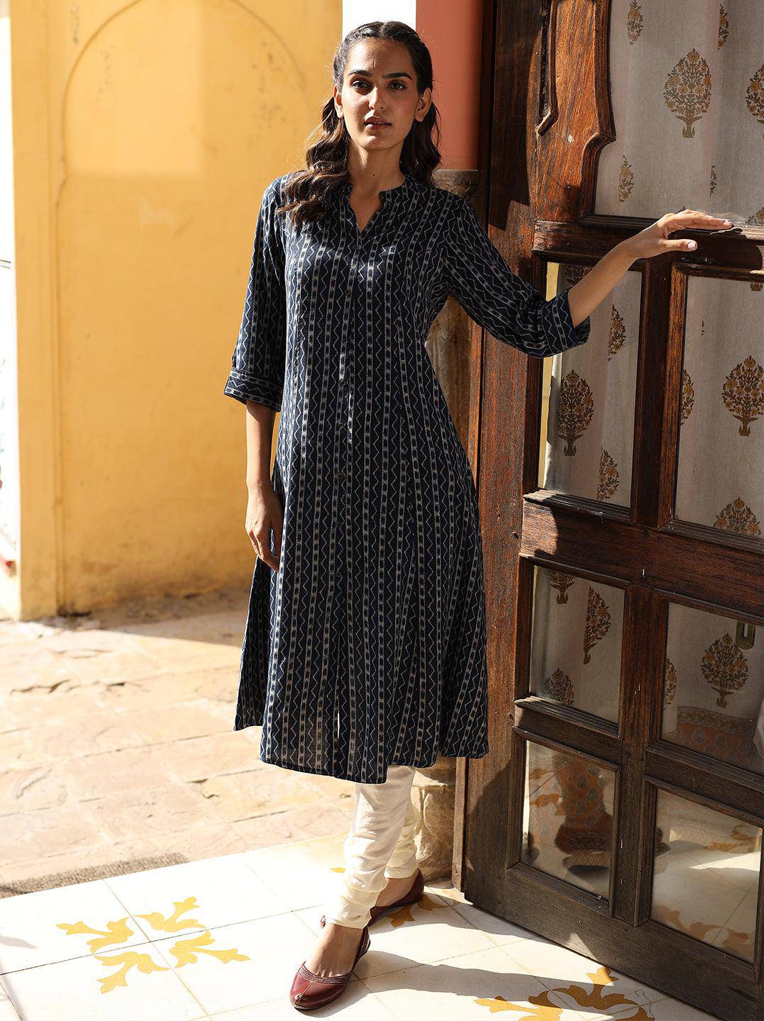 Aakriti Blue Kurta - Uboric