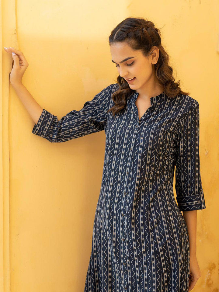 Aakriti Blue Kurta - Uboric