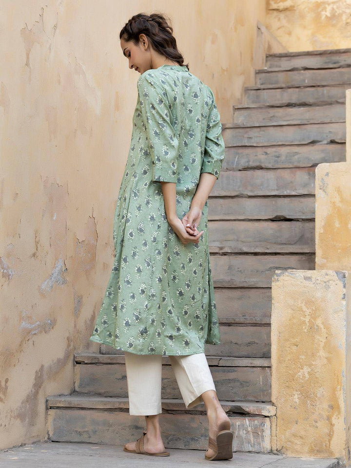 Aakriti Green Kurta - Uboric