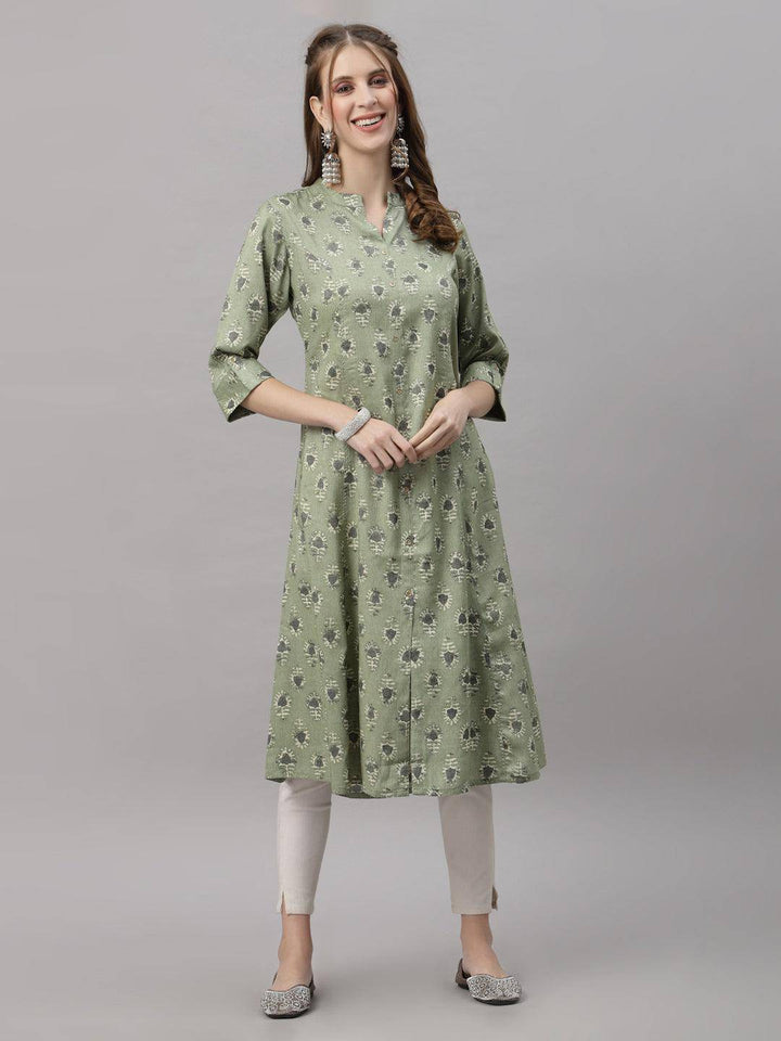 Aakriti Green Kurta - Uboric