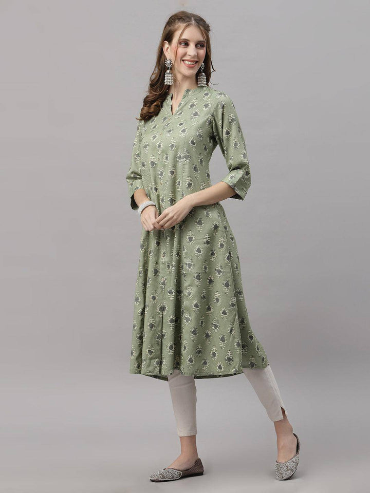 Aakriti Green Kurta - Uboric