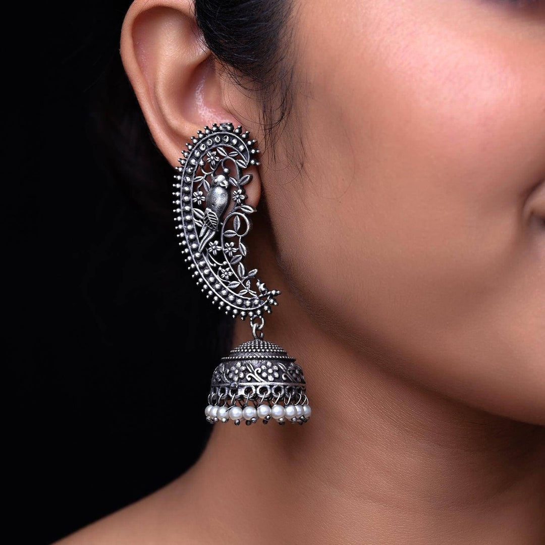 Bette Beautiful Oxidised Jhumki - Uboric